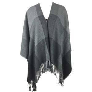 Marc NY Fringed Poncho Cape